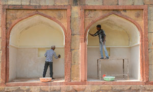 Ornamental Plaster work of Lower Arcade